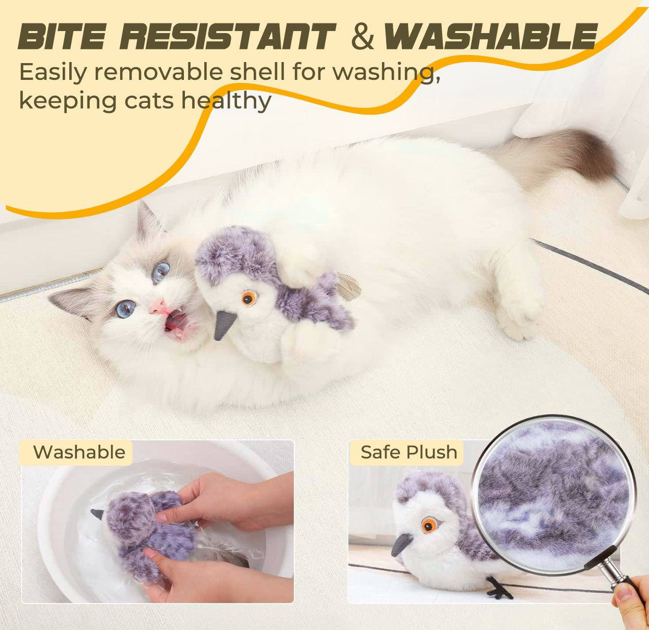 Sugoola® Flapping Bird Cat Toy