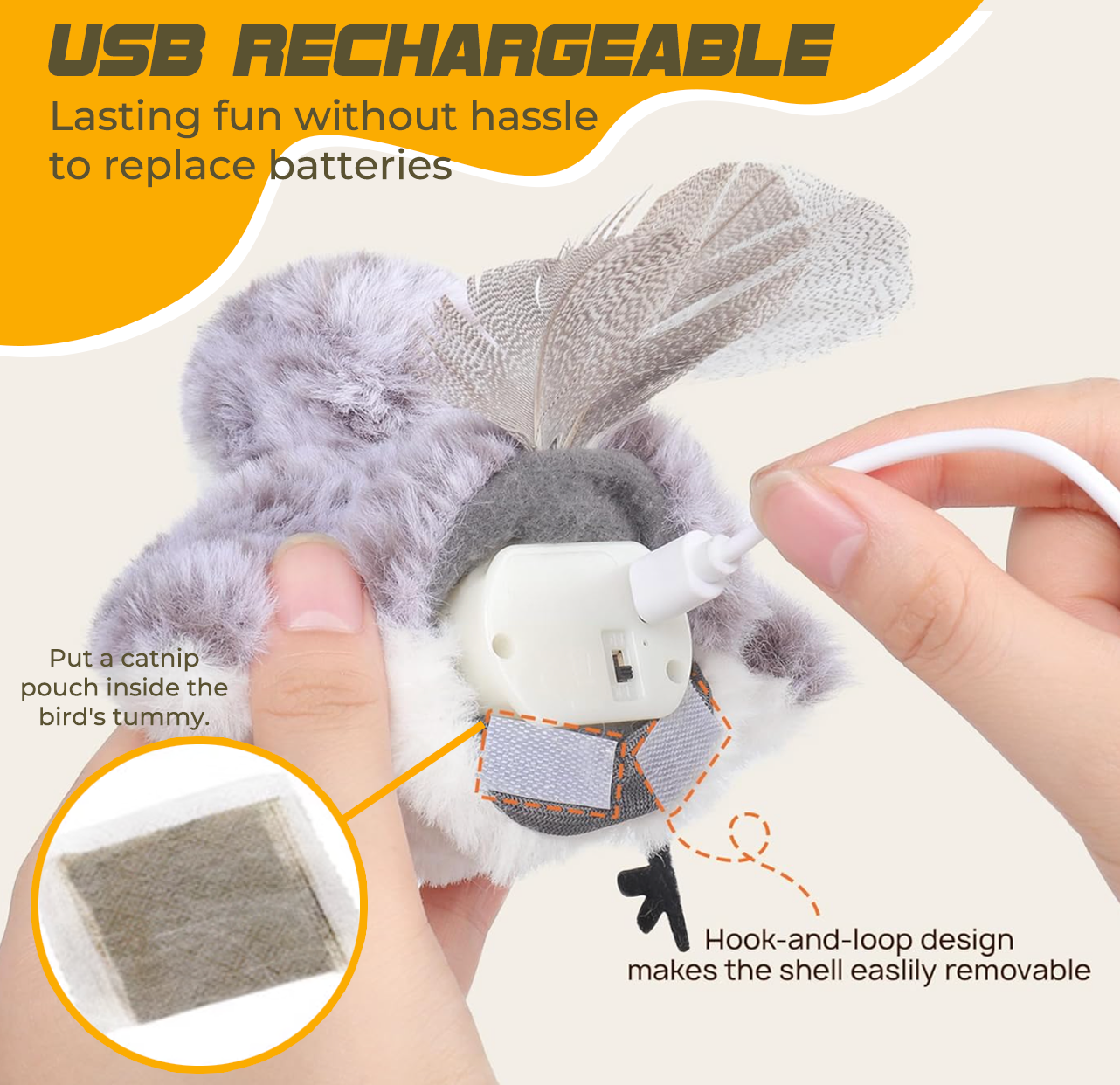 Sugoola® Flapping Bird Cat Toy