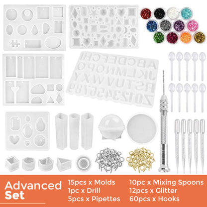 Sugoola® 141pcs Resin Silicone Molds DIY Kit