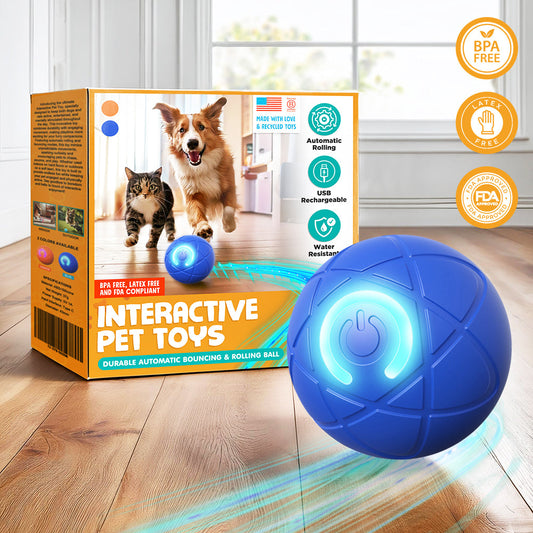 Sugoola® Interactive Pet Toys for Dog & Cat Durable Automatic Bouncing & Rolling Ball