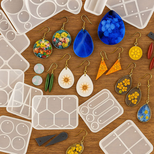 GFOUK® DIY Resin Silicone Earrings Molds Set