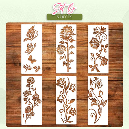 Sugoola® Garden Fence Large Flower Stencils DIY Decoration Bloom Trace