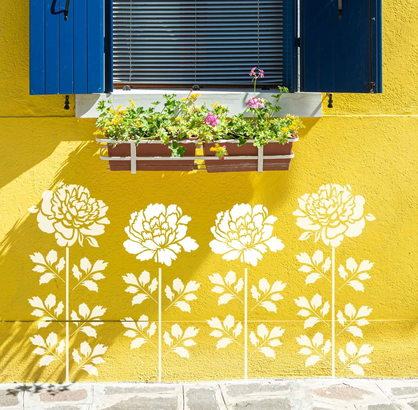 Sugoola® Garden Fence Large Flower Stencils DIY Decoration Bloom Trace