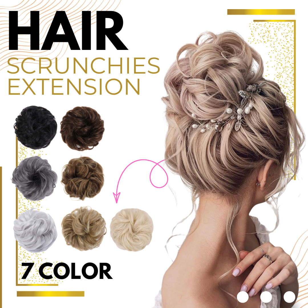 Messy Buns Hair Extension Scrunchies 🇺🇸 Made in USA