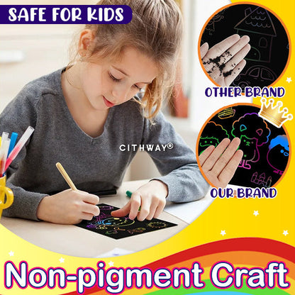 Sugoola® Rainbow Scratch Notes (50/100/150PCS)