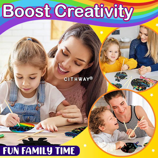 Sugoola® Rainbow Scratch Notes (50/100/150PCS)